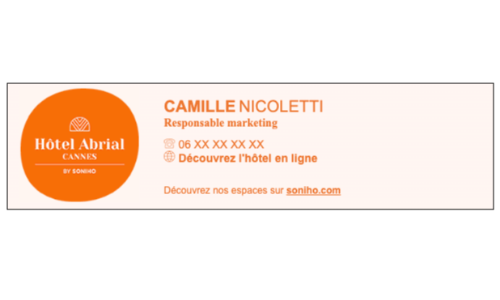 Capture du rendu du composant Soniho Abrial - 2024