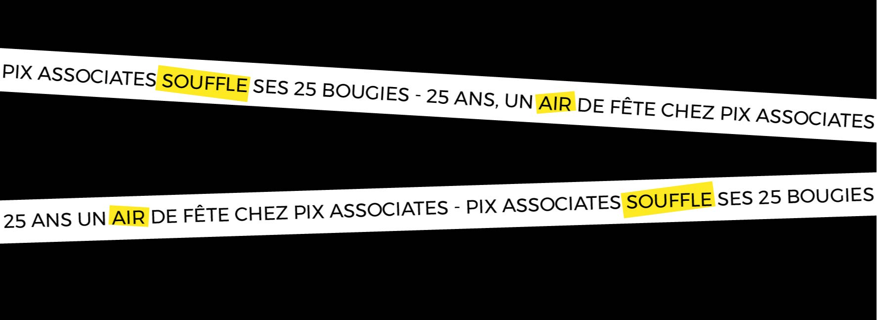 Capture du rendu du composant Pix - 25 ans